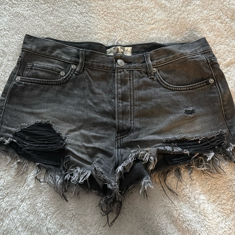 Free People Black Women’s Jean Shorts